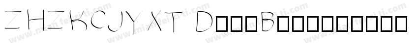 ZHZKCJYXT DemiBold字体转换